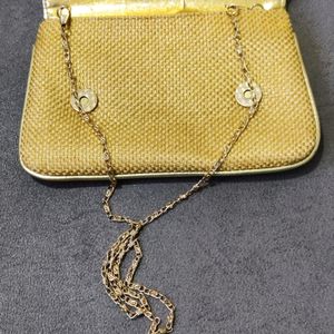 Gold Colour Sling Bag