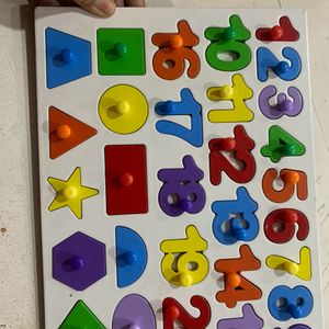 Puzzle Board 1-20 And Shapes