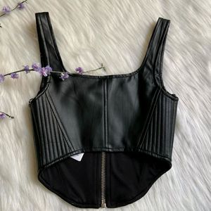 Bershka Gorgeous Leather Tank Top