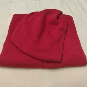 Crop Red Hoodie For Women