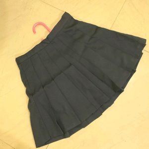 NAVY BLUE KOREAN SKIRT