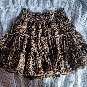 LEOPARD PRINT SKIRT