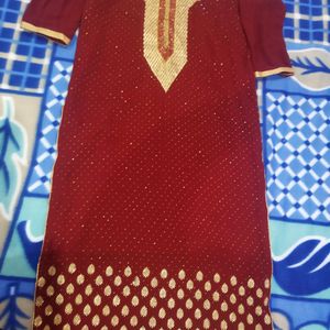 Heavy Embroidered Kurti With Lining