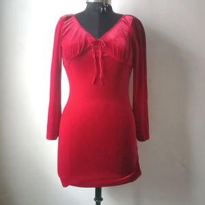 Dreeses/ Red Velvet Dress