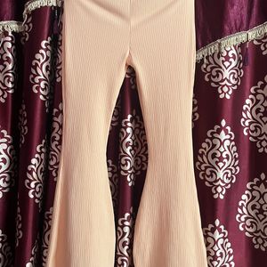 Bell Bottom Ribbed Trouser