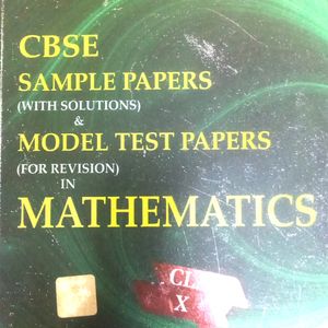 Cbse Sample Paper Class 10