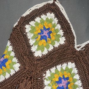 Crochet Brown Top