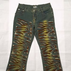 Vintage Tiger Print Sparkle Pants