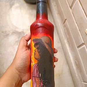 Handpainted Bottle Art (Clearance Sale)