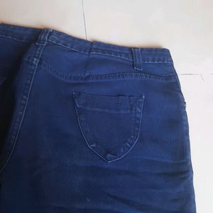 A Navy Blue Denim