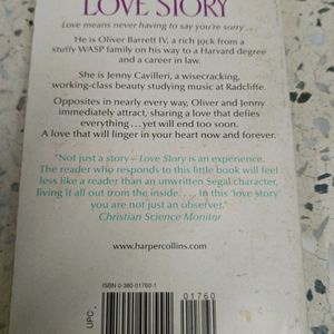 LOVE STORY BY ERICH SEGAL