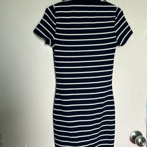 H&M BODYCON STRIPED DRESS