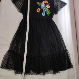 Zara Black Lace Dress (Stretchy) Bust 36-40