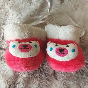 Baby Kids Woolen Warm Shoe Sock Pair Of 2