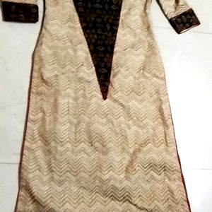 Pure Cotton Fabric Formal Kurti