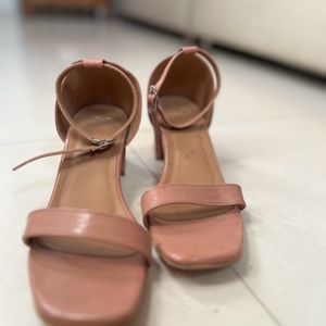 Madish Nude pink Block Heels