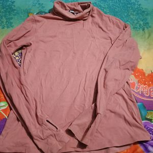 Turtle Neck Full Sleeve T Shirt