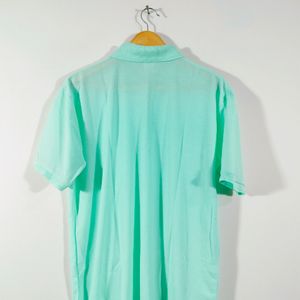 Cyan Casual T Shirt (Men's)