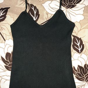 Black V Neck Top