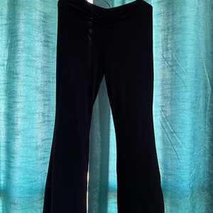 Ribbed Flare Pants (black)