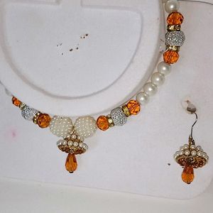 🌈Beautiful Orange Trendy Jewelry Set🧡🌈