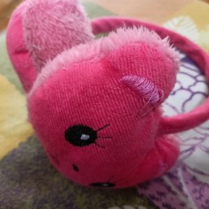 Cute Pink Color Winter Ear Muffs