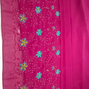 Maroon Colour Saree