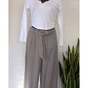 Stripped Flared Pants By Westside