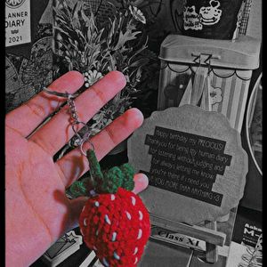 Strawberry Keychain Set