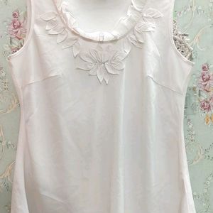 Summer Perfect Georgette White Top