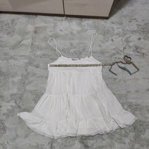 Bust 38-42 Mini White Dress