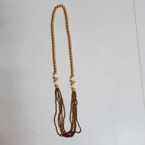 Golden white beads necklace ❤