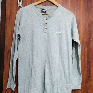 Amstead Brand Gray Colour T Shirt For Men