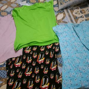 Combo Of 4 Tops T Shirt Style In Xl Size