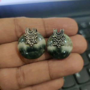 92.5 Silver Studs With Gemstone