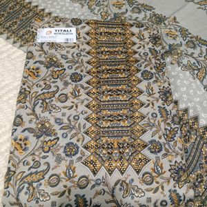 Jaipuri Printed Pashmina Suit