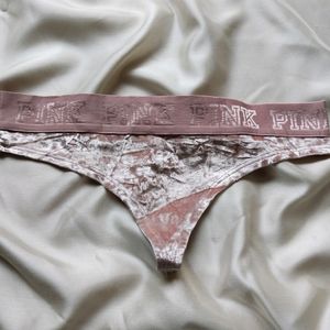 pink victoria secret thong