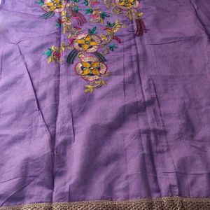 2 Light Purple Kurta Front Fabric