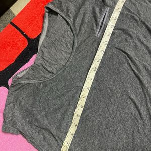 Grey T-shirt. L Size Loose Fit