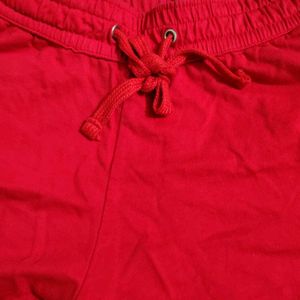 Red Stretchable Shorts