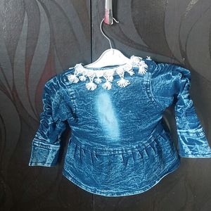 1 Year Girl Denim Shrug