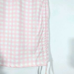 Pink And White Checks Co-ord (Women's)