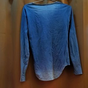 Blue Faded Full sleeve Top