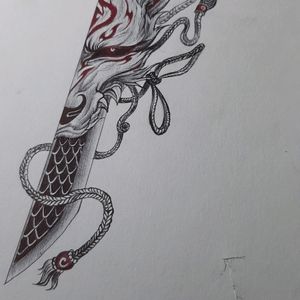 Knife Design Handmade PenArt