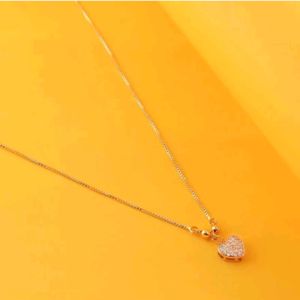 Diamond Love Heart Shape Daily wear Necklace