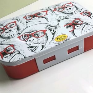 Red And Grey Lunch Box