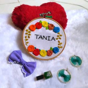 Customized Name Hoop