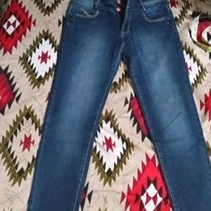 Navy Blue Denim Women's Jeans.