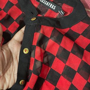 Sassafers Red & Black Shirt