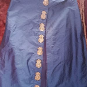 Navy Blue Long Kurti